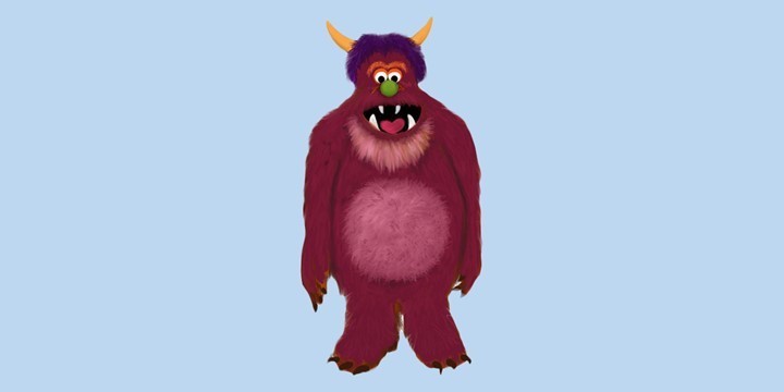 PEMBE CANAVAR - MARKETING TOYS çizim