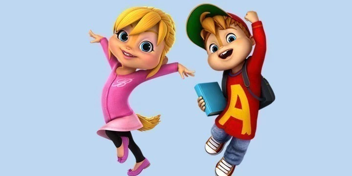 ALVIN VE BRITTANY çizim