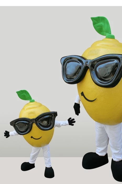 LEMON WITH SUN GLASSES
