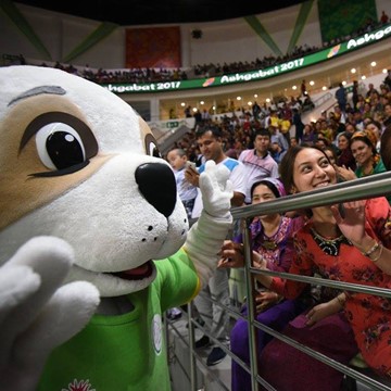 TÜRKMENİSTAN AŞGABAT OLİMPİYATLARI maskot