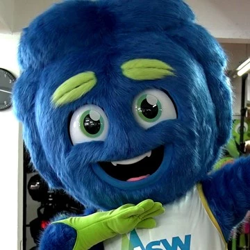 MSW BLUE ALIEN MASCOT 3