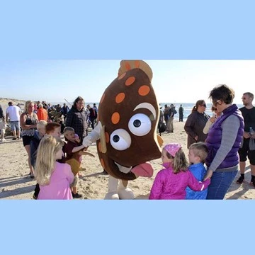 TURUNCU BENEKLİ BALIK maskot